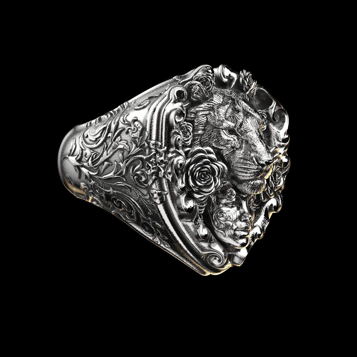 Ornamental Signet Ring Sterling Silver – Geoff Thomas Designs