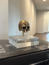 Load image into Gallery viewer, Brass Baroque Skull Sculpture Small