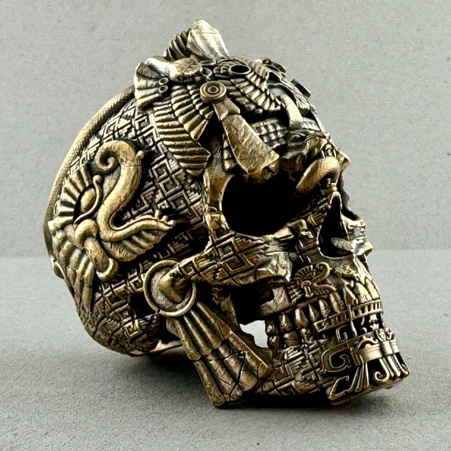 Brass MesoSkull Sculpture Small