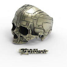 Load image into Gallery viewer, Brass DecoBloc Skull Ring