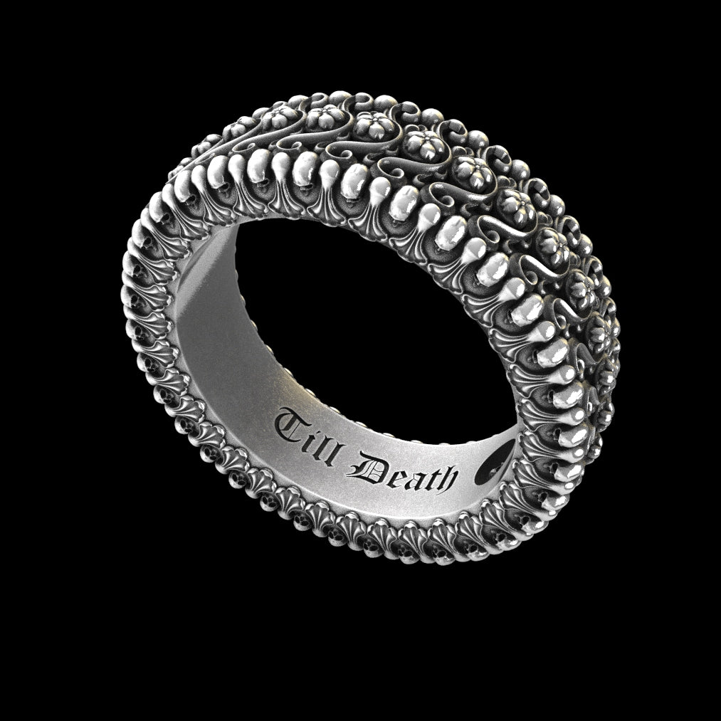 Till Death Band Sterling Silver