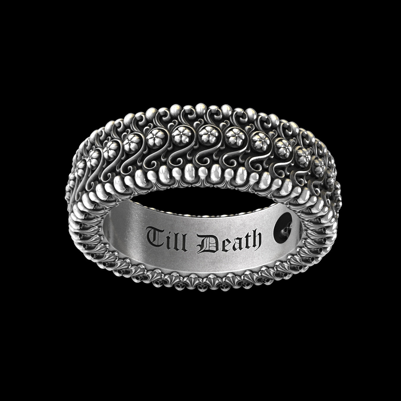 Till Death Band Sterling Silver