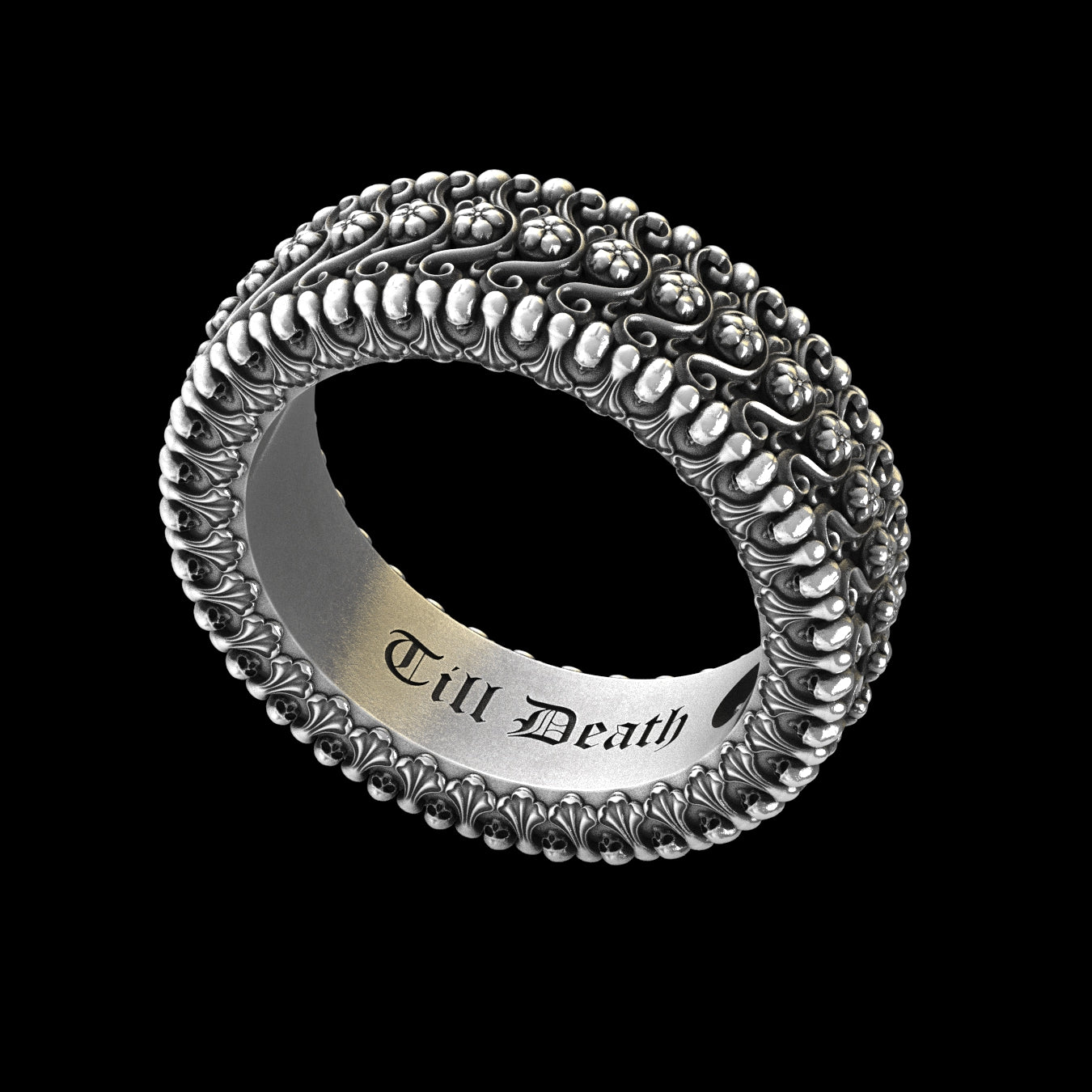 Till Death Band Sterling Silver