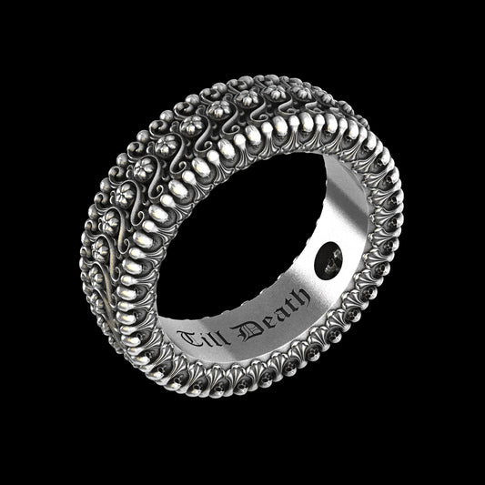 Till Death Band Sterling Silver