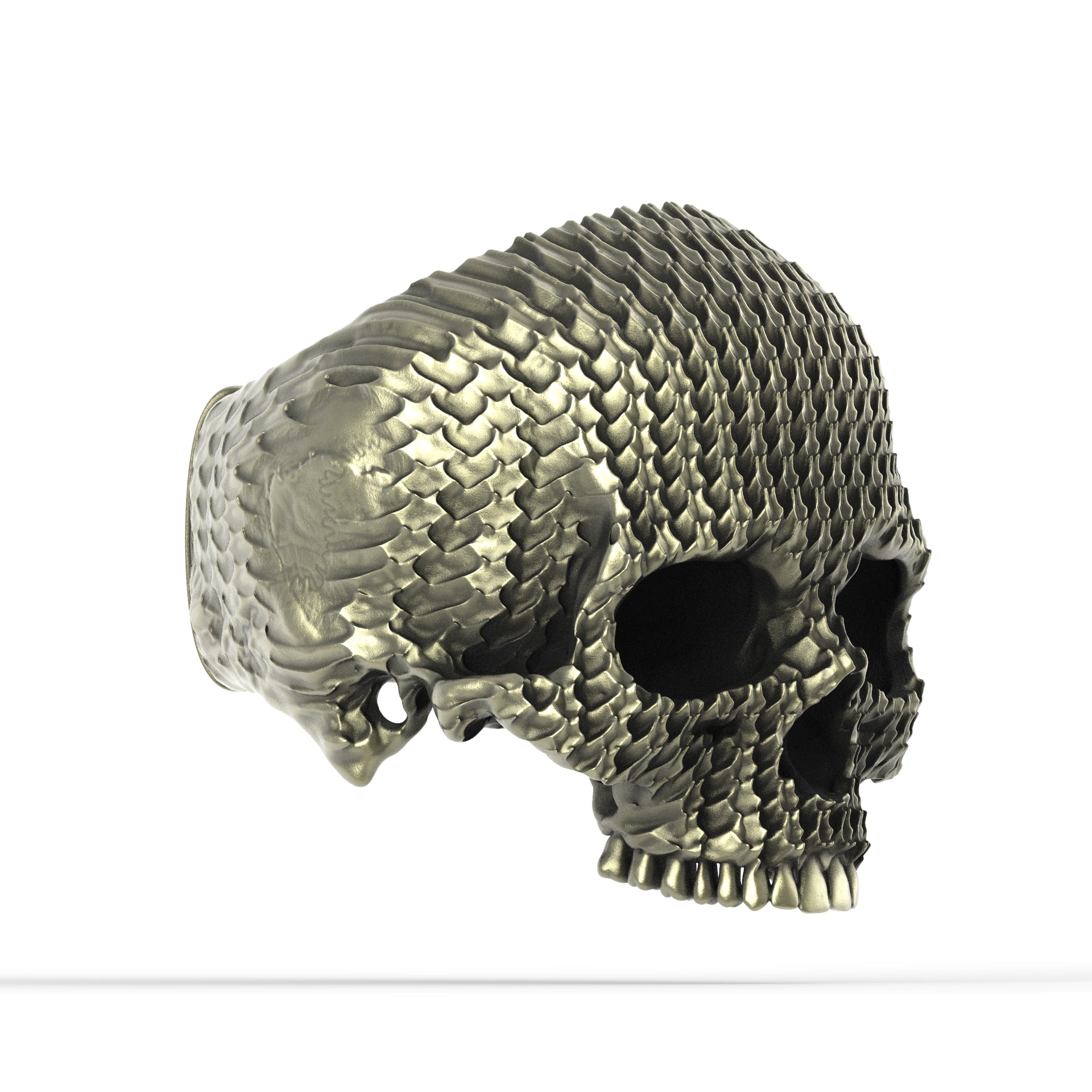 Bronze Warrior - Skull Ring (#684)