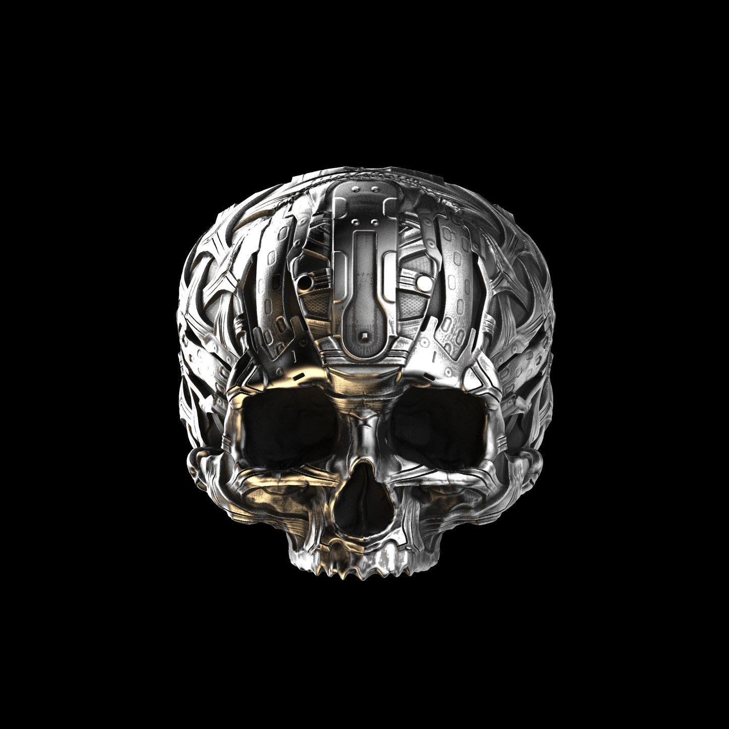 TechSkull.6 Ring Sterling