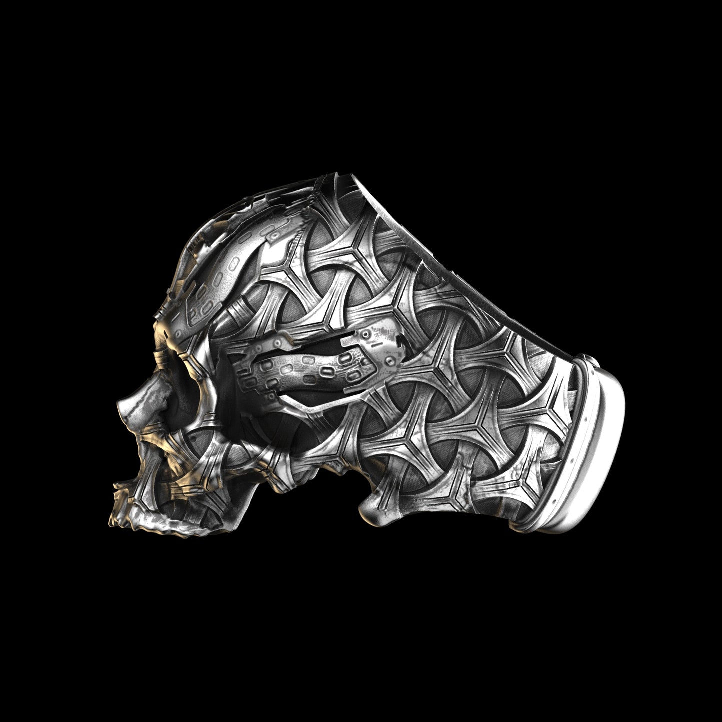 TechSkull.6 Ring Sterling