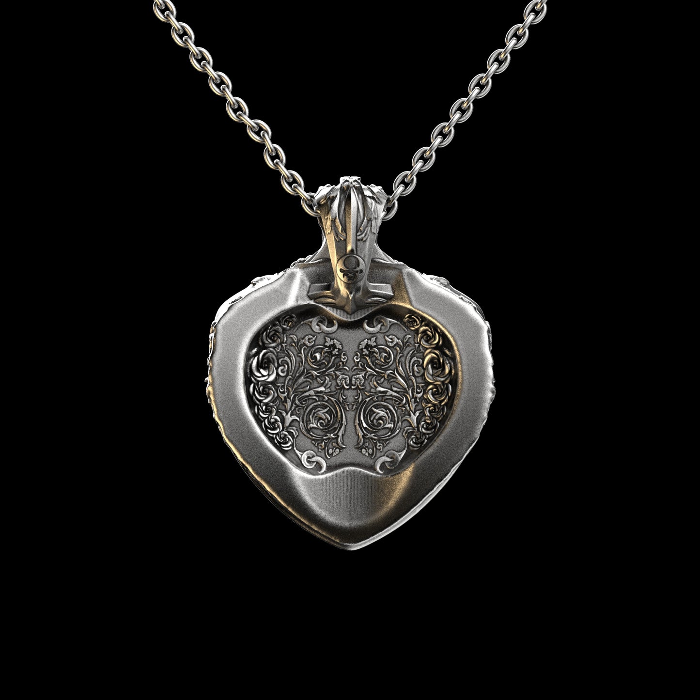 Floral Tigress Pendant Sterling