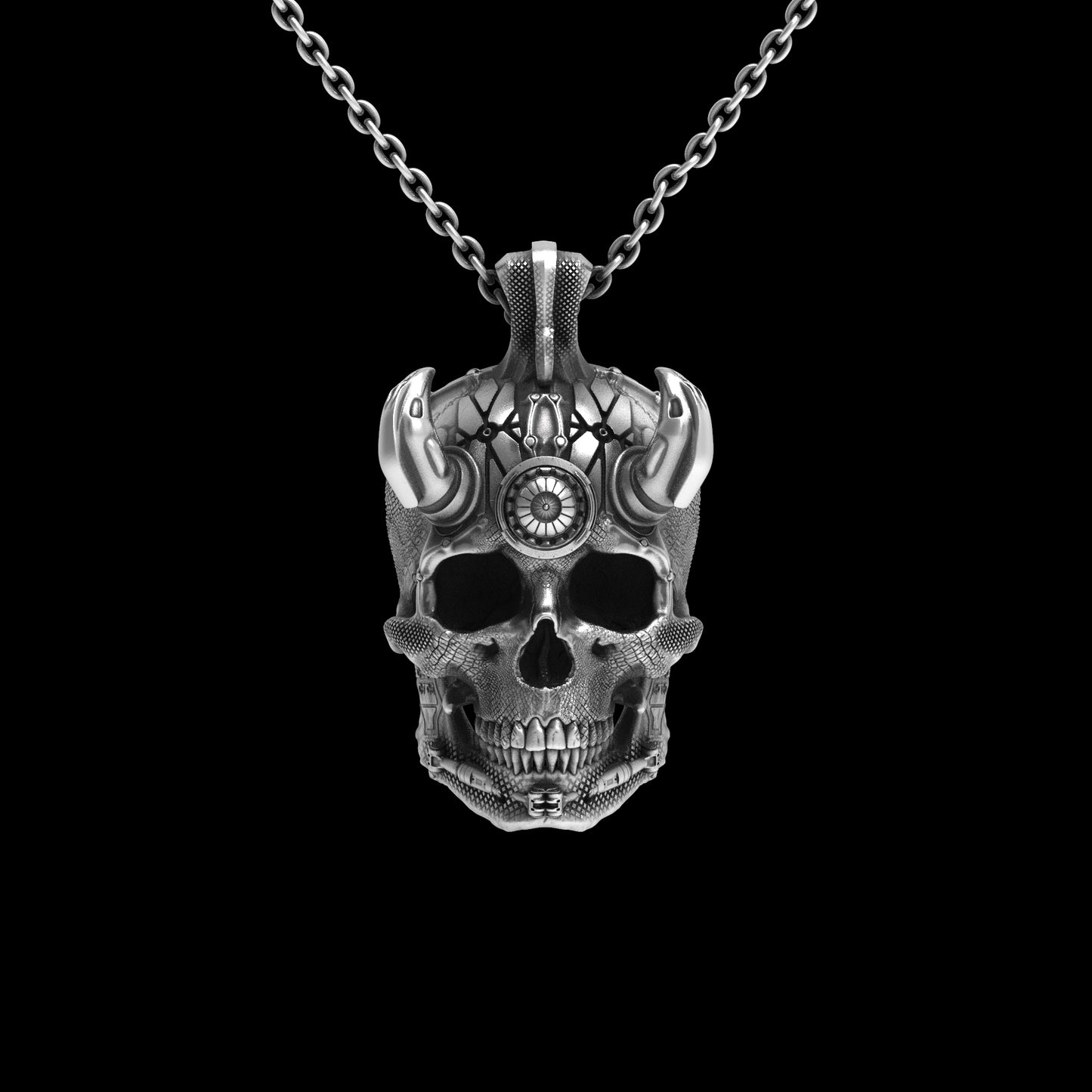 TechSkull.3 Pendant Sterling