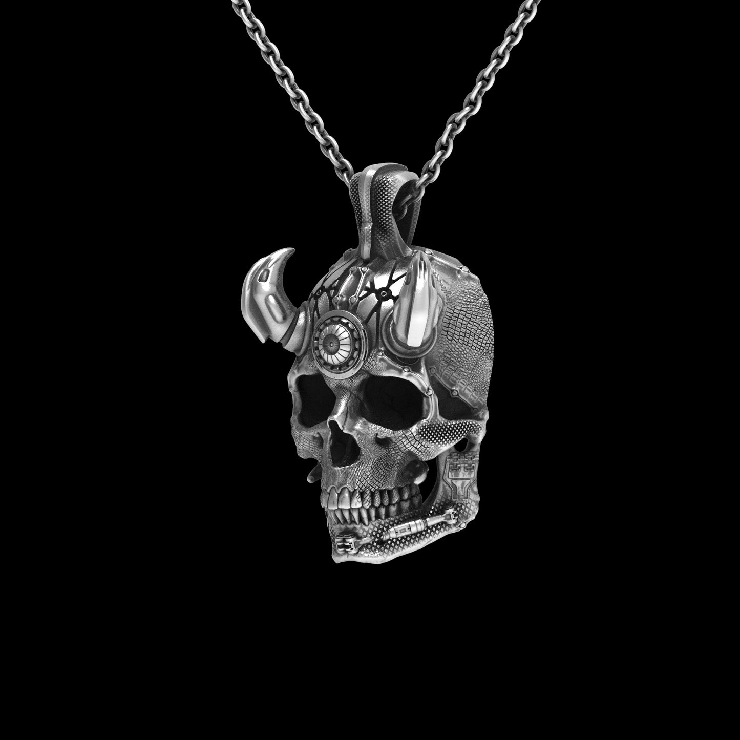 TechSkull.3 Pendant Sterling