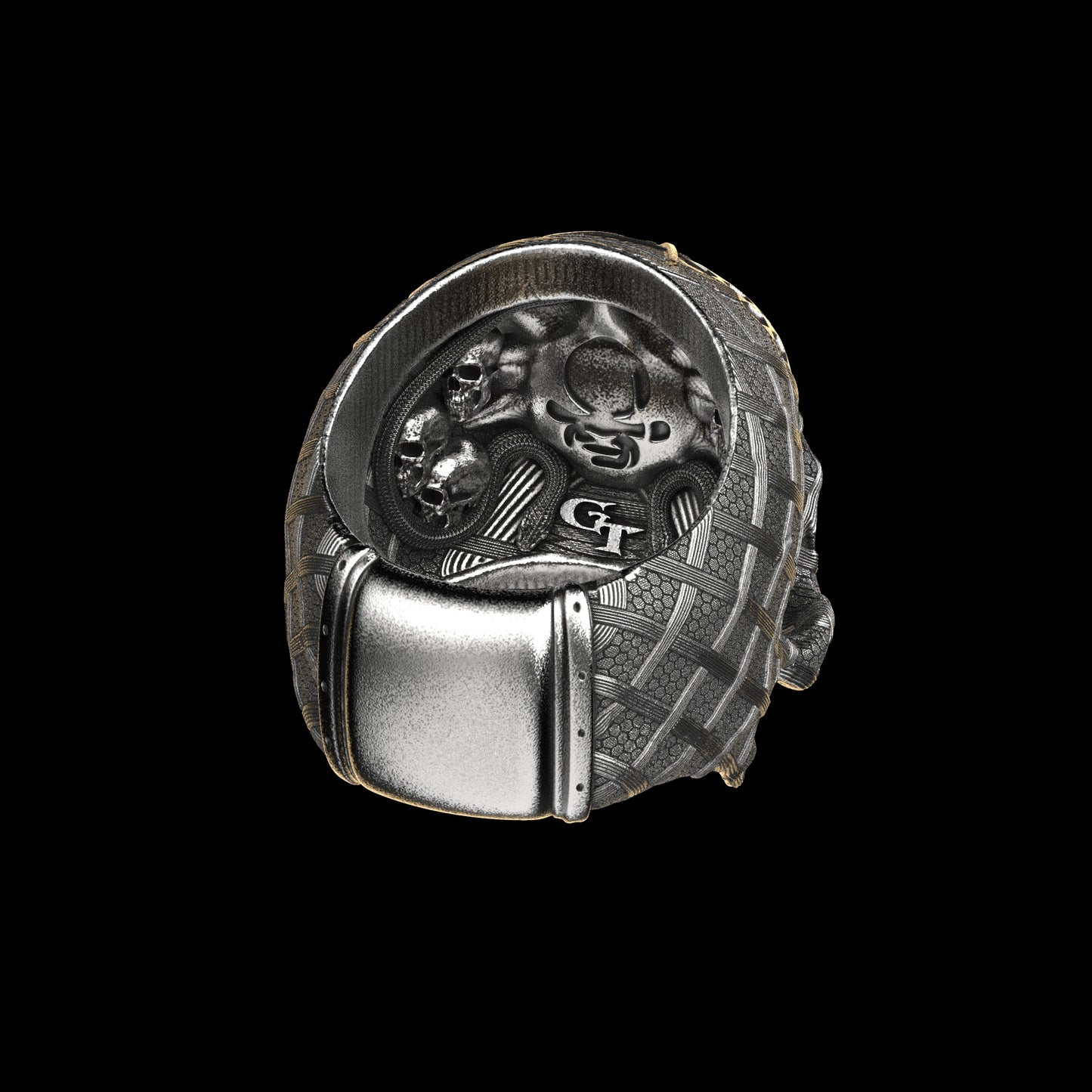 TechSkull.4 Ring Silver